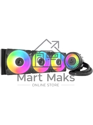 Жидкостная система охлаждения Arctic Cooling Liquid Freezer III Pro 360 ARGB Multi Compatible ACFRE00184A черный 120мм алюминий+медь 3000rpm 4-pin