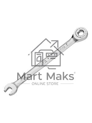 Ключ комбинированный трещоточный Denzel 7 мм, CrV, матовый хром 14701