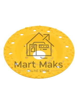 Чашка твердосплавная зачистная Denzel 125 мм, плоская, крупное зерно #8