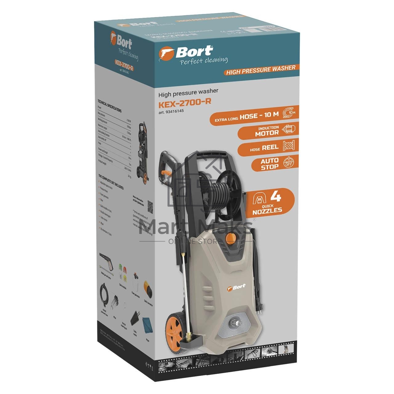 Минимойка Bort KEX-2700-R 2400Вт (93416145)