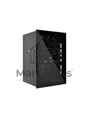 Винный шкаф встраиваемый ZÜGEL ZCWI570DB черный, 145 л, 2 отсека, 57 бут.