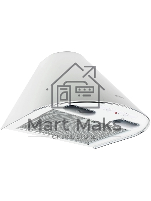 Вытяжка каминная Elikor Эпсилон 50П-430-П3Л белый/серебристый, 50 см, 430 куб. м/ч, 54 дБ
