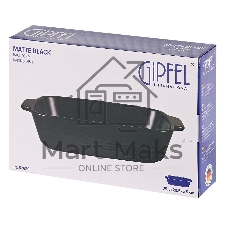 Форма для запекания MATTE BLACK прямоугольная 29,5х20,5х6,5см, жаропрочная керамика