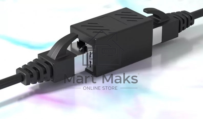 Модуль RJ-45 (F) <->RJ-45(F),FTP, проходной, ABS пластик, черный, кат. 5e VCOM <CT251S>