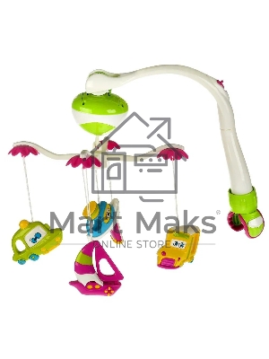 Машинки УМКА. Музыкальный Мобиль. 7 колыбельных песен, сьемные игрушки, белый шум и звуки природы.