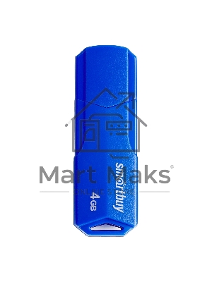 Флешка USB Smartbuy CLUE Blue (SB4GbCLU-BU), 4Gb, USB 2.0, R/W 15/8, синий