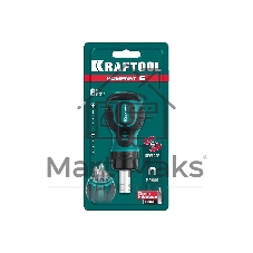 Набор KRAFTOOL 26190-H7 отвертка реверсивная с битами SL3/5/6мм PH1/2/3 7шт