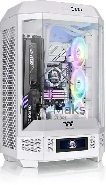 Корпус Thermaltake The Tower 300 Snow белый без БП miniITX 8x120mm 6x140mm 2xUSB3.0 audio bott PSU