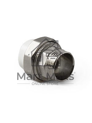 Соединение разборное 25 х 1' НР полипропиленовое PPR белое