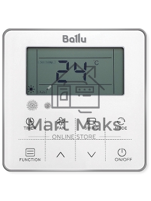 Блок внутренний сплит-системы канального типа Ballu BLC_D/in-24HN1_21Y 24000 BTU, 70 м², 42 дБ, охлаждение, обогрев, осушение, серый