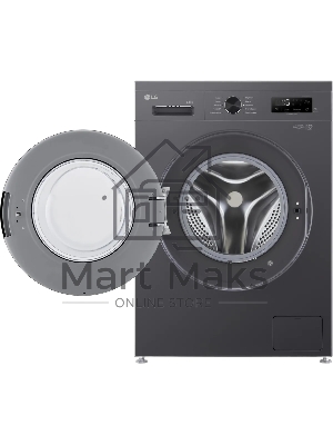 Стиральная машина LG F2Y1WS6J темно-серый, загрузка фронтальная 6,5 кг, 1200 об/мин., класс: A