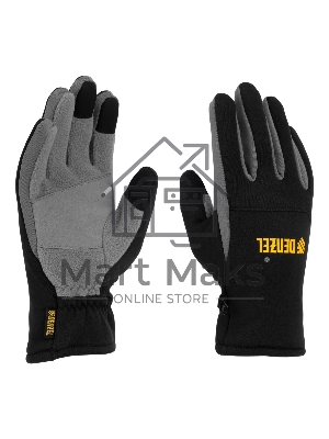 Перчатки универсальные Denzel 68087 искусственный мех, работа с сенсорным экраном, размер 9