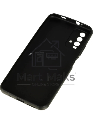 Чехол (клип-кейс) BORASCO Silicone Case, для Xiaomi Redmi 9t, черный