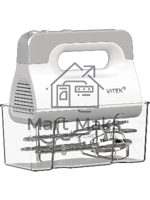 Миксер ручной Vitek VT-HM5001 800Вт белый/серебристый