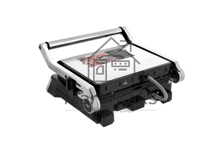 Электрический гриль-пресс BRAYER BR2006, 2000 Вт, съем.пласт, LCD-дисп, рифл.пласт 29*23см, темп 230