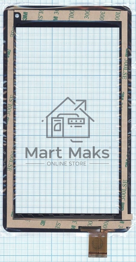 Сенсорное стекло (тачскрин) HK70DR2489-V02, черное