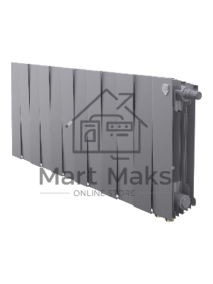 Радиатор биметаллический Royal Thermo PianoForte 300 Серебристый VR80 - 12 секц.