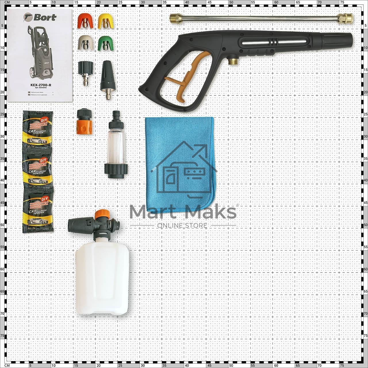 Минимойка Bort KEX-2700-R 2400Вт (93416145)