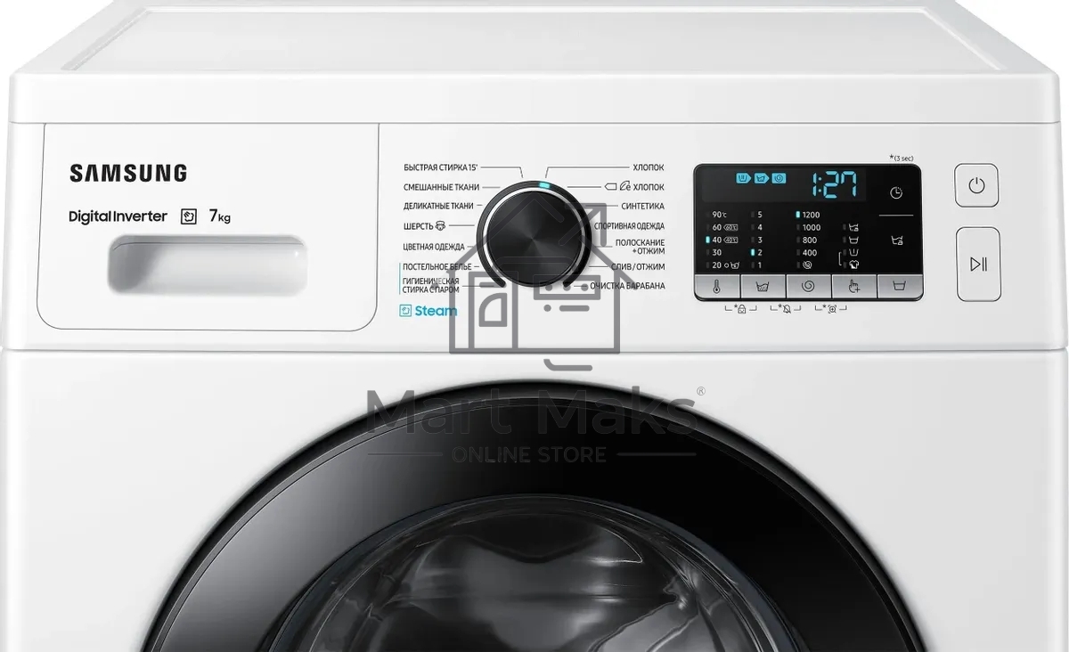 Стиральная машина Samsung WW70AG5S20CELP белый, загрузка фронтальная 7 кг, 1200 об/мин, класс: A
