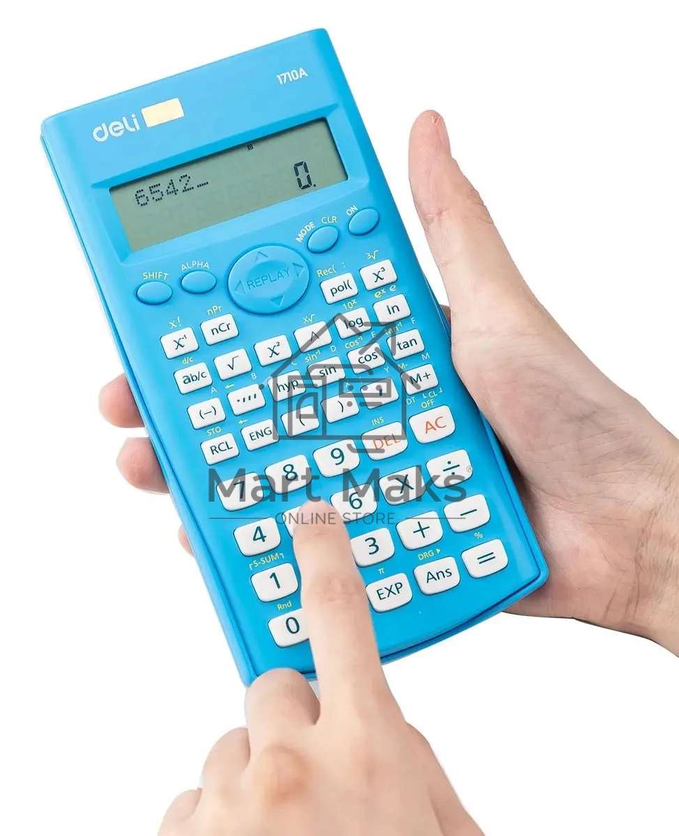 Калькулятор научный Deli E1710A/BLU синий 10+2-разр.