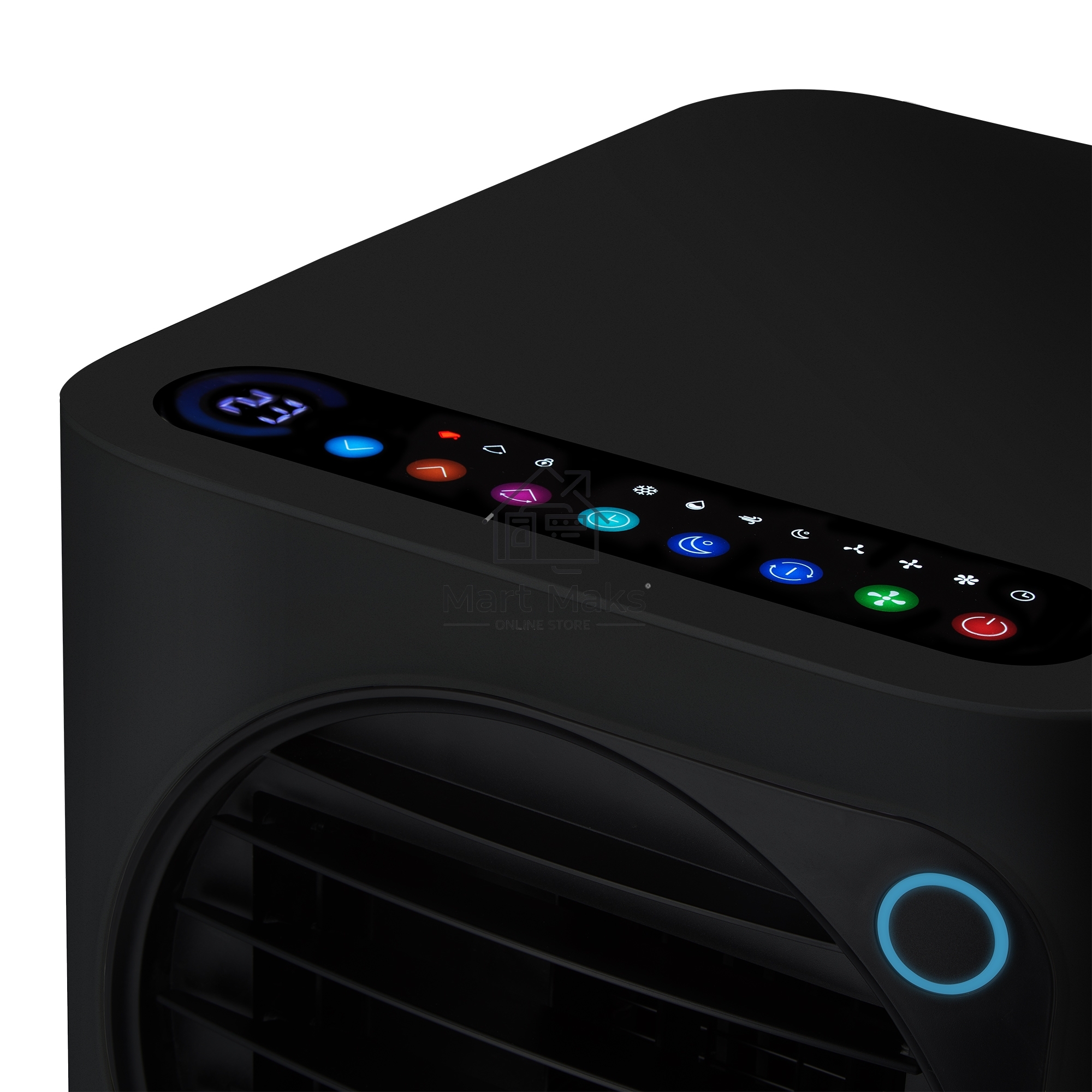 Кондиционер мобильный Ballu Eclipse BPAC-10 EPB/N6 10000 BTU, 24 м², 50 дБ, охлаждение, осушение, черный