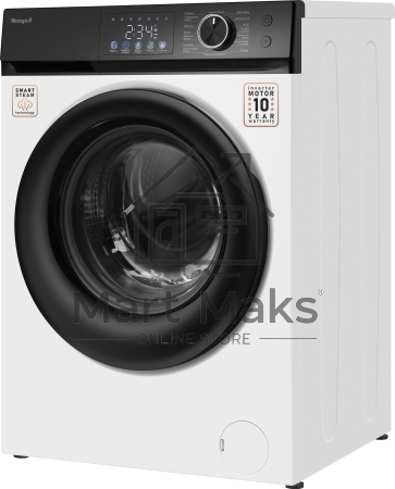 Стиральная машина Weissgauff WM 45126 Inverter Steam Color Touch белая, загрузка фронтальная 6кг, 1200 об/мин., класс: A+++