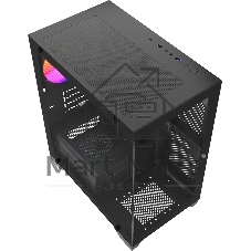Компьютерный корпус Accord ACC-350-02B черный без БП mATX 1x120мм 1xUSB 2.0 1xUSB 3.0 1xUSB3.1 audio