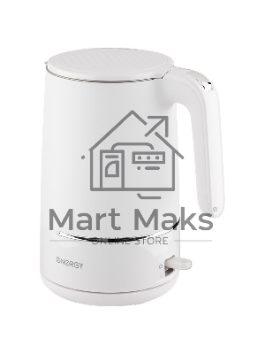 Чайник Energy E-216 1,7 л, белый, двойной корпус (164156)