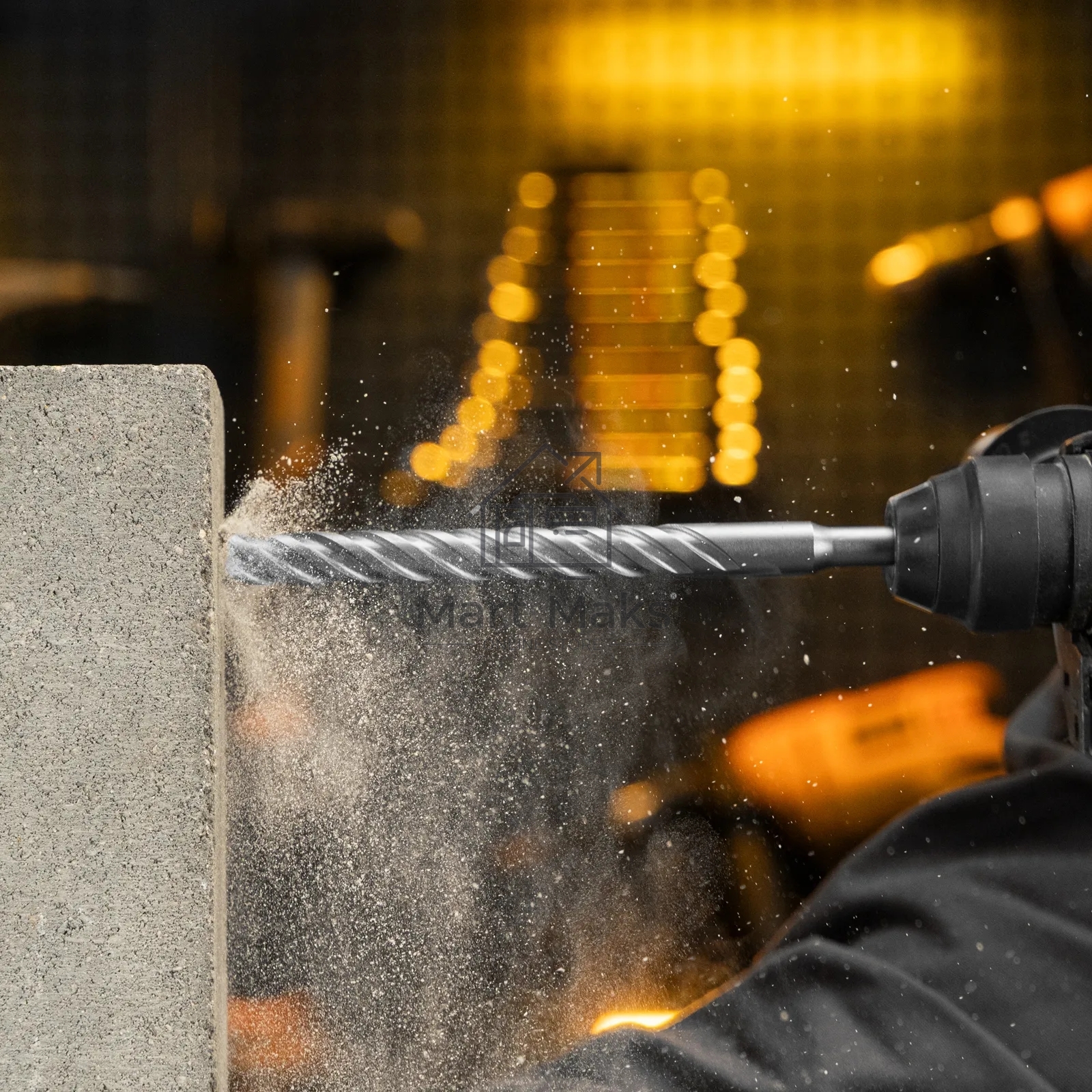 Бур по бетону Denzel цельная крестовая пластина, 14x215 мм, SDS PLUS