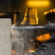 Бур по бетону Denzel цельная крестовая пластина, 14x215 мм, SDS PLUS