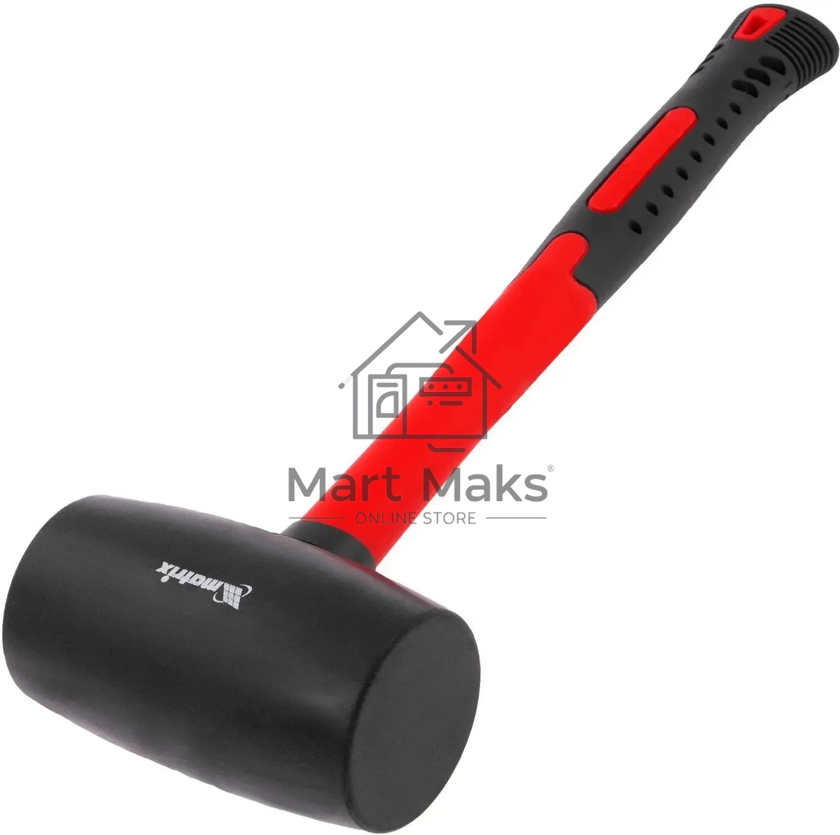 Киянка резиновая Matrix 11194 910 г, черная резина, фибергласовая рукоятка