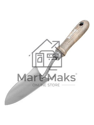 Совок посадочный узкий Palisad LUXE 70х330 мм, стальной, рукоятка из ясеня