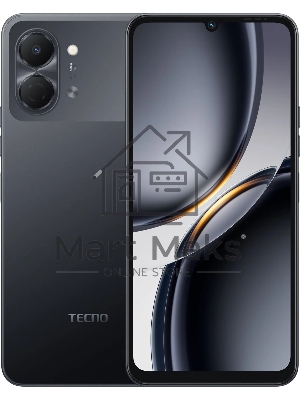 Смартфон Tecno Spark Go 3 128Gb 4Gb черный моноблок 3G 4G 2Sim 6.75