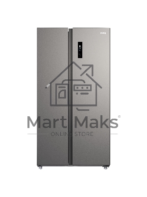 Холодильник Korting KNFS 93535 X нержавеющая сталь двухкамерный 356/203л морозилка сбоку, No Frost, Side by Side