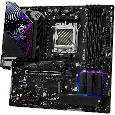 Материнская плата ASRock B850M Riptide WiFi, AM5, AMD B850, 4xDDR5, 4xSATA, 3xM.2, 1xPCIe 5.0 x16, 1xPCIe 4.0 x4, 1xHDMI, 1xDP, 1x2.5Gb LAN, Wi-Fi 7, Bluetooth 5.4, 1xUSB-C 10Gbps, 1xUSB-A 10Gbps, 2xUSB-A 5Gbps, 4xUSB-A 2.0, 3x3.5 мм, 7.1, mATX
