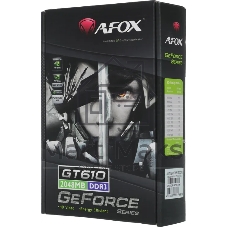 Видеокарта AFOX GeForce GT 610, 2 GB DDR3, 64 bit, HDMI, DVI-D, VGA, GPU 810 MHz