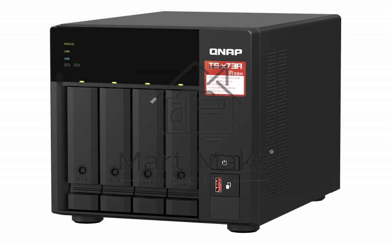 Сетевое хранилище NAS Qnap TS-473A-8G 4-bay Ryzen V1500B