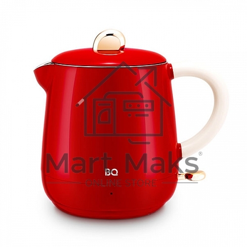 Чайник BQ KT1717P Red. Мощность:1000 Вт, Объем 0,6л