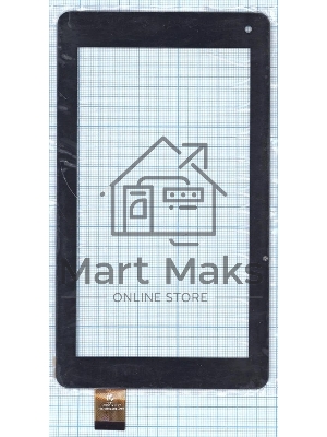 Сенсорное стекло (тачскрин) HK70DR2489-V02, черное