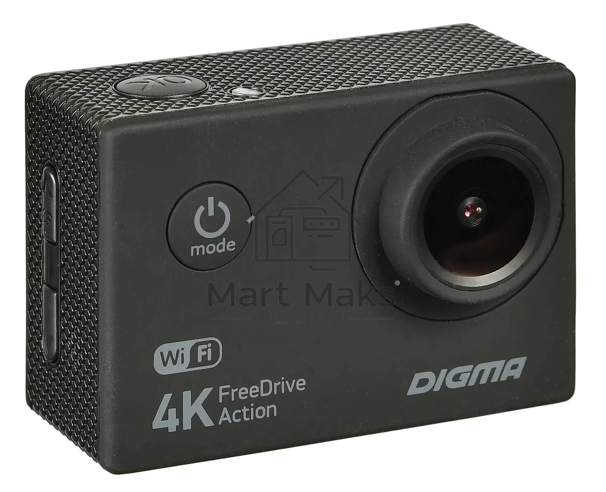 Видеорегистратор Digma FreeDrive Action 4K WiFi черный 8Mpix 2160x3840 2160p 140гр.