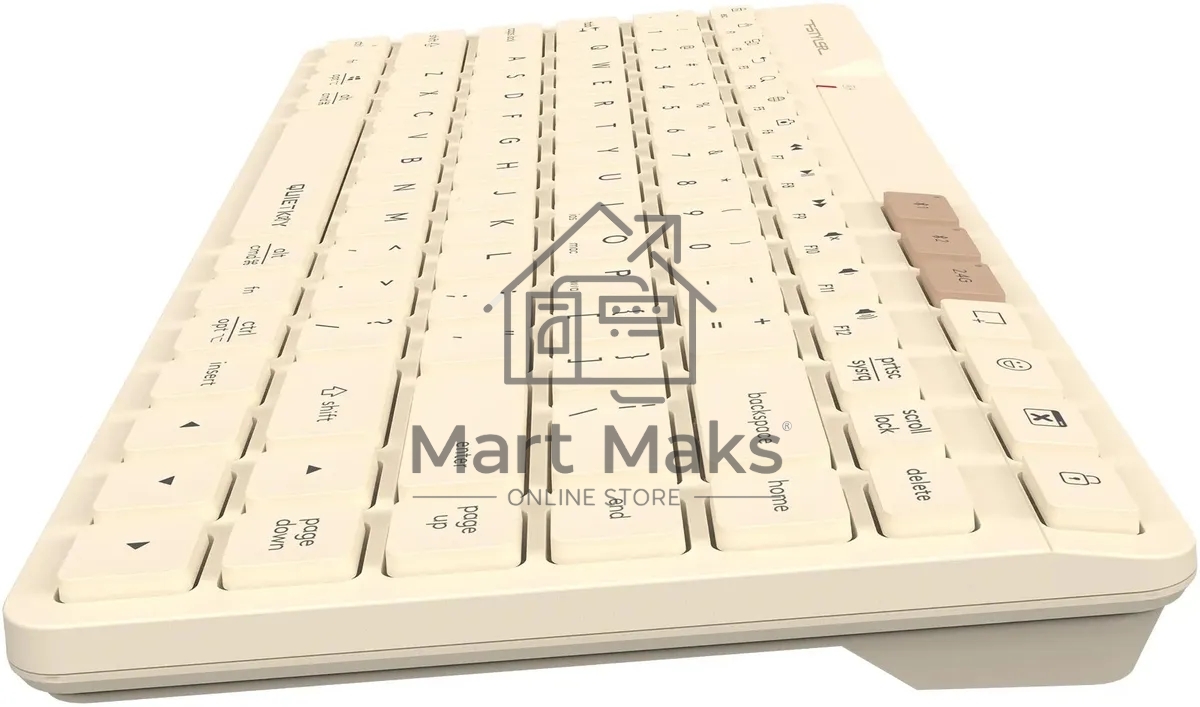 Клавиатура A4Tech Fstyler FBK26C AS беспроводная, USB, Bluetooth/Радиоканал, бежевый