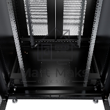 Шкаф серверный напольный Cabeus ND-05C-42U80/120-BK IP20, 42U, 2055х800х1200 мм (ВхШхГ), дверь: перфорация, боковая панель: сплошная, разборный, чёрный