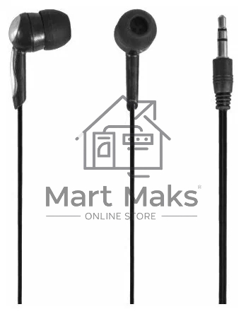 Наушники вкладыши Defender Basic-603 черный 3.5 mm jack 1 1м.