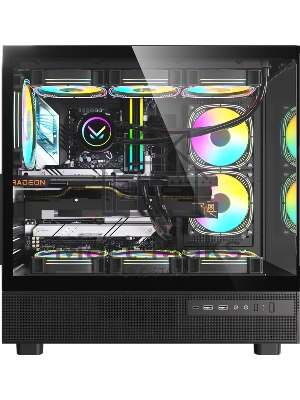 Компьютерный корпус AeroCool/Formula Crystal Z8 COSMIC черный без БП ATX 3x120мм 5x140мм 1xUSB 2.0 1xUSB 3.0 1xUSB3.1 audio bott PSU