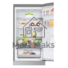 Холодильник LG GC-B459ANMW серебристый двухкамерный 234/110л морозилка снизу, No Frost