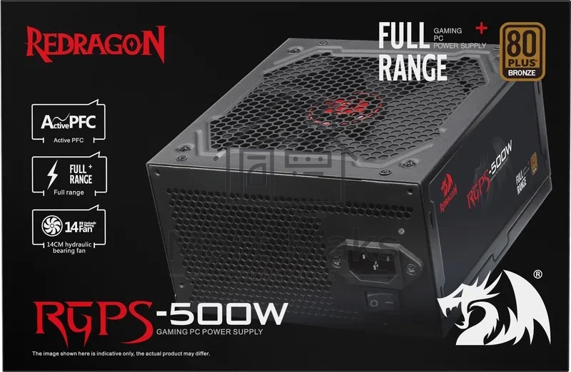 Блок питания для ПК Redragon RGPS-500W 500Вт,80+Bronze