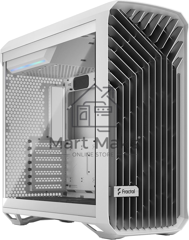 Корпус Fractal Design Torrent White TG Clear Tint / E-ATX, TG, 2x3.5, 4x2.5, 7xPCI, 1xUSB-C, 2xUSB3.0 / 2x180mm, 3x140mm fans inc. / FD-C-TOR1A-03