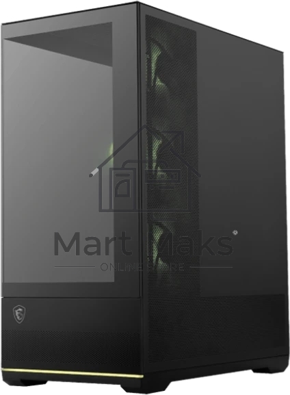 Корпус MSI MAG Pano 110R PZ черный без БП ATX 6x120mm 7x140mm 2xUSB3.0 1xUSB3.1 audio AirDuct bott PSU