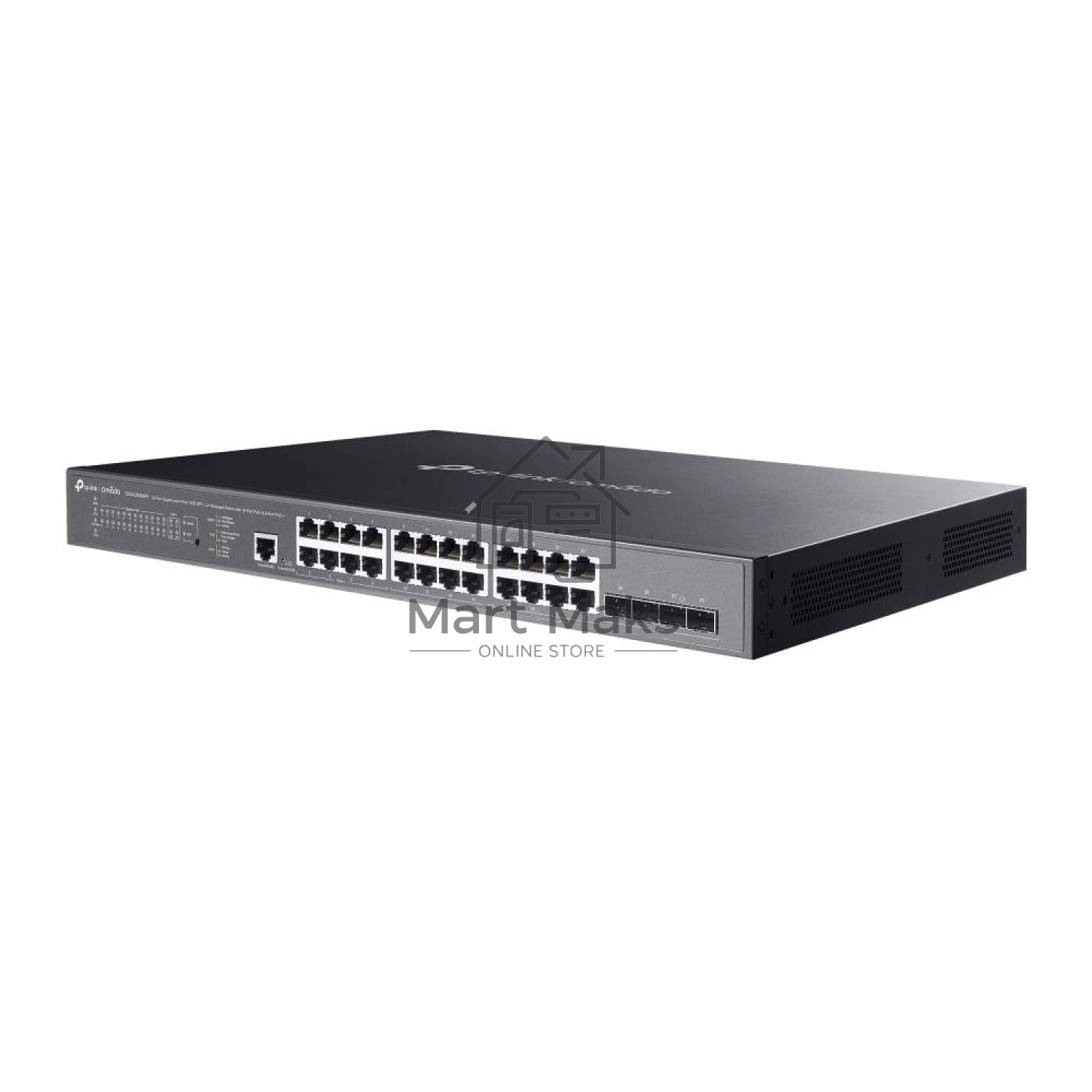 Коммутатор TP-Link Omada SG3428XMPP, 24×2.5 Гбит/с + 4×10 Гбит/с SFP+, управляемый