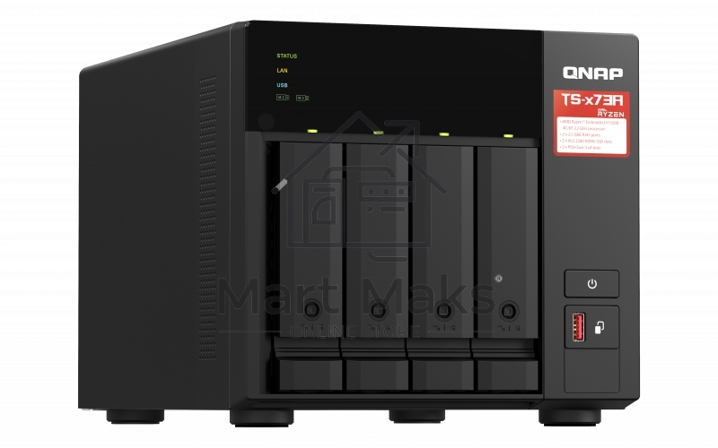Сетевое хранилище NAS Qnap TS-473A-8G 4-bay Ryzen V1500B